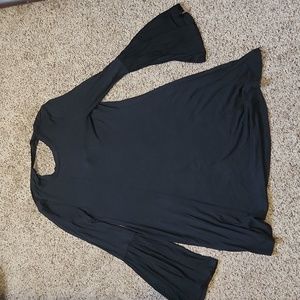 Long sleeve black dress